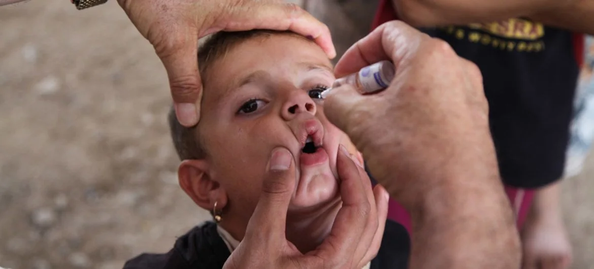 Vacunación contra la polio en Brasil.