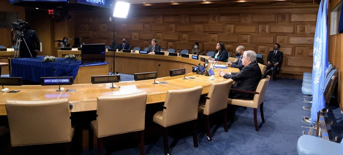 El Secretario General António Guterres durante su participación en el Diálogo de Alto Nivel sobre Energía.