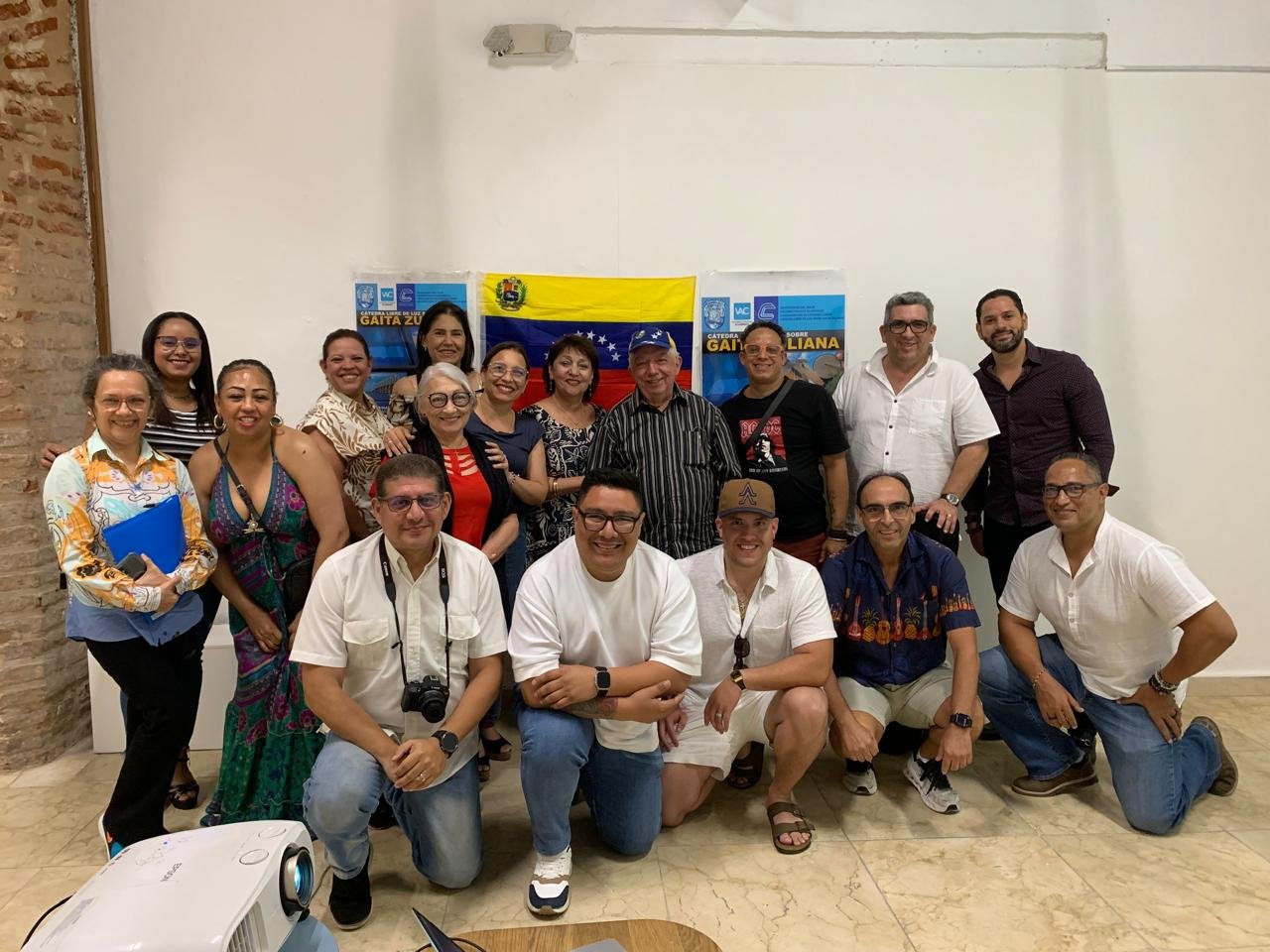 Participantes en la Cátedra Libre Internacional de la Gaita Zuliana en santo Domingo RD