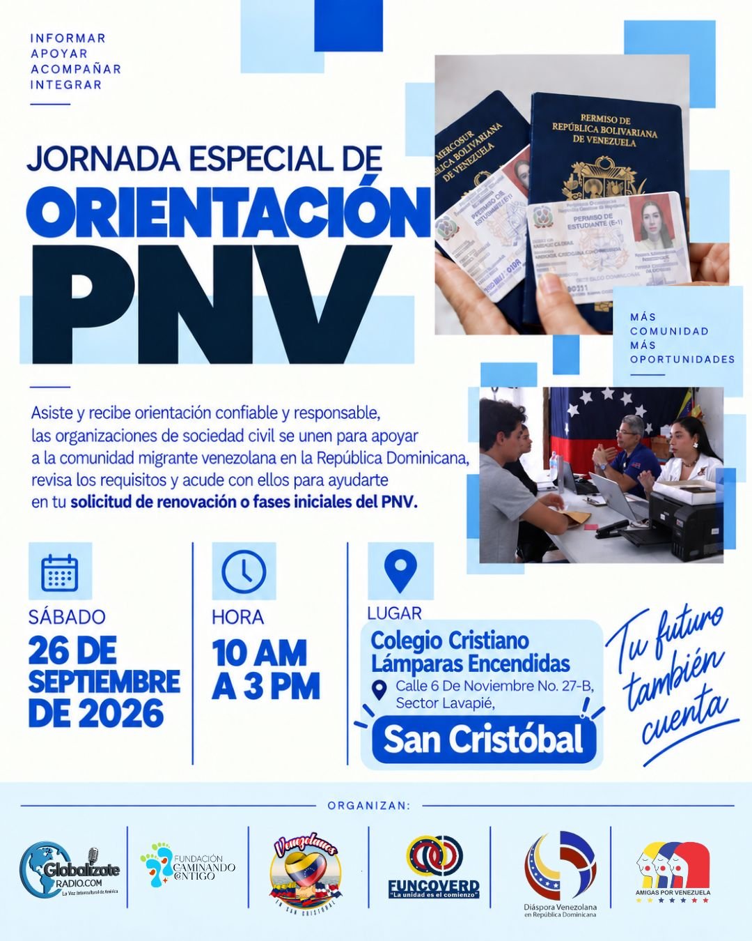 flayers globalizate radio jornada pnv san cristobal